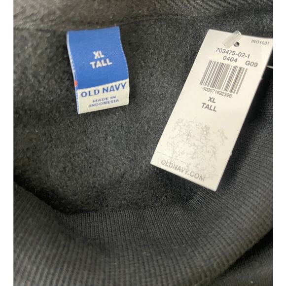 Old Navy Long Sleeve Black Slouchy Relaxed Sweatshirt Pocket XL Tall NEW Womens - Picture 6 of 9